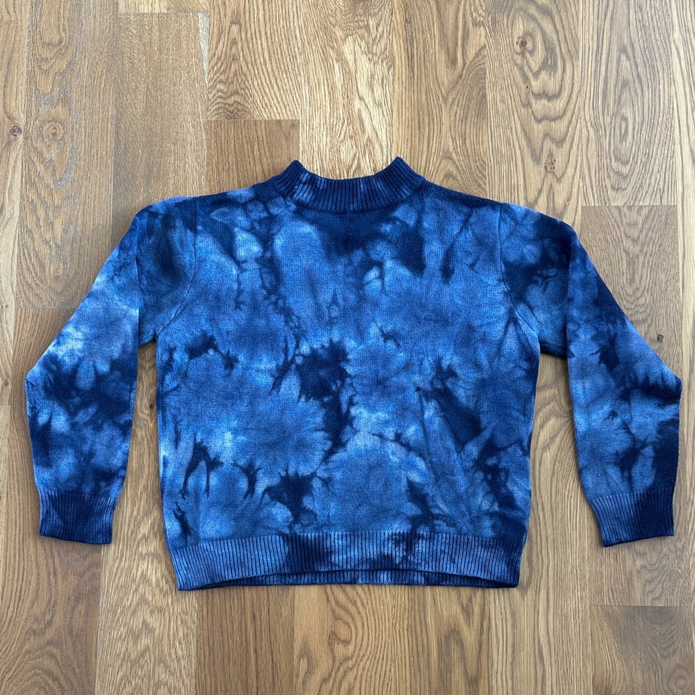 Blue Tie-Dye Women's Sweater
